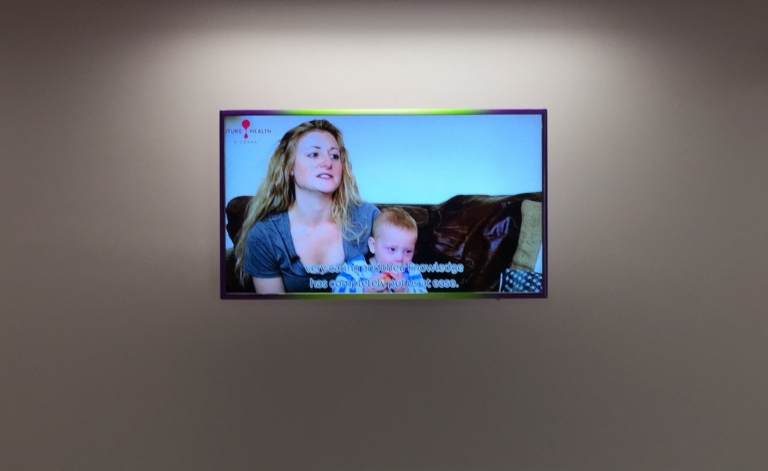 Wexham Park Hospital - Baby TV screen